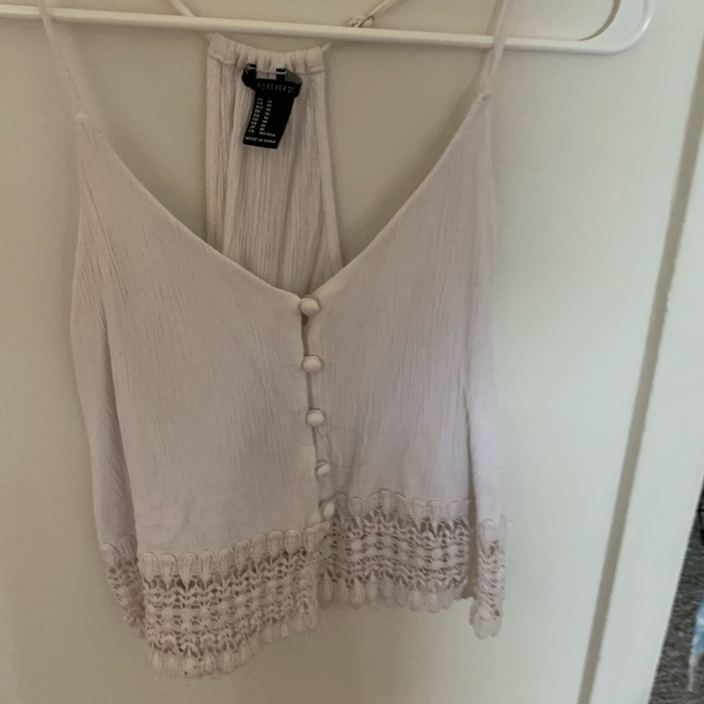 White crop top